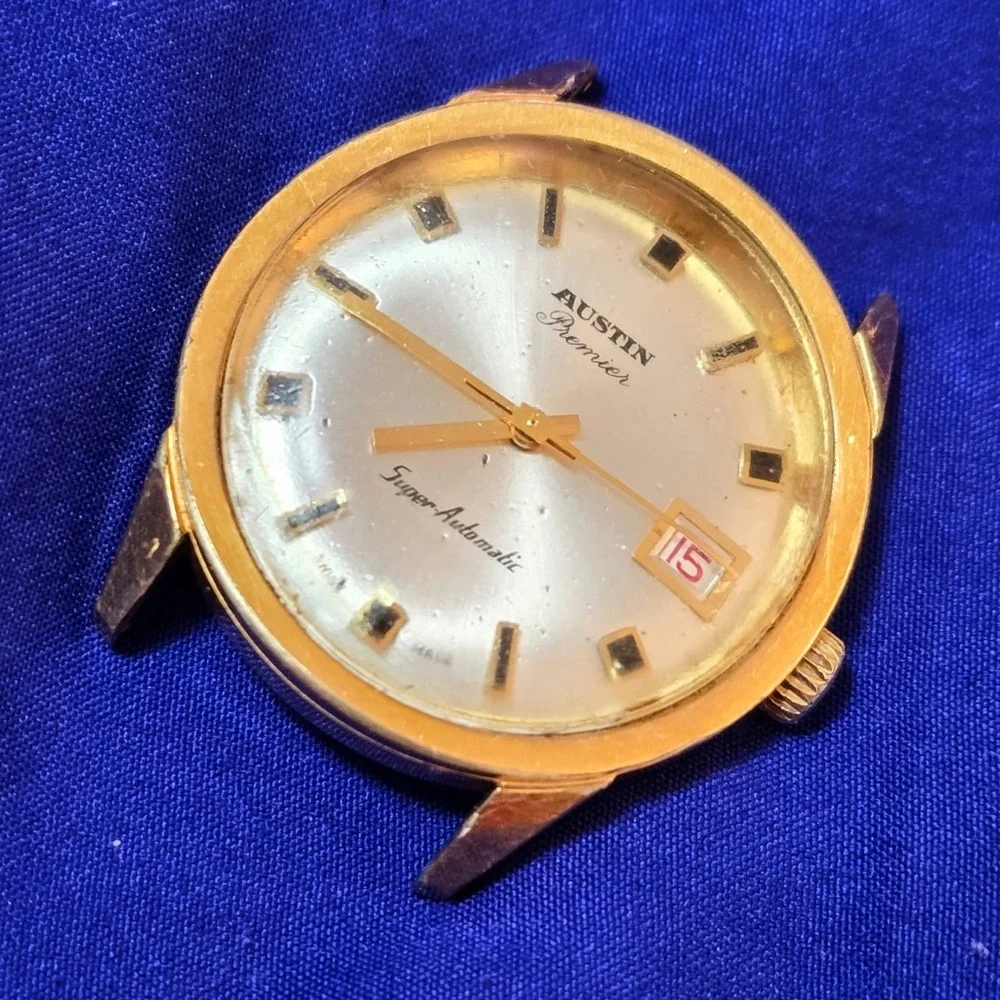 Austin Super Automatic Vintage Swiss Made Mens Watch Needs Service